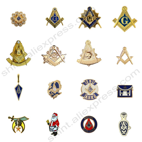 Masonic Lapel Pins Badge – Freemason Compass and Square with G Eye