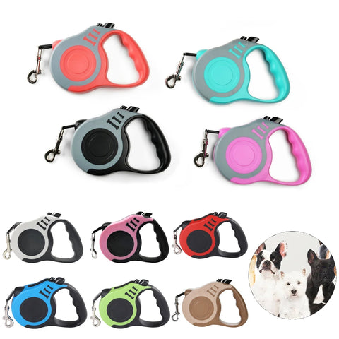 Retractable Dog Leash – Durable Nylon Lead for Small, Medium, & Large Dogs