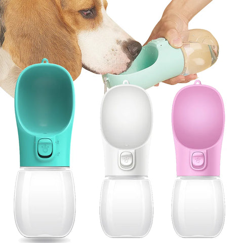Portable Dog Water Bottle – Leakproof Drinking Bowl for Small & Large Dogs and Cats